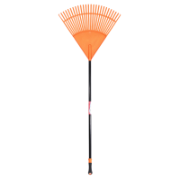 Leaf Rake Wide Polypropylene Blade With Steel Handle & Poly Grip 1700MM Long H/Duty