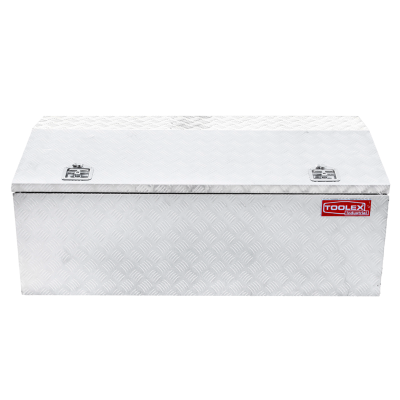 Tool Box Aluminium 1500 x 600 x 700 Checker Plate Low Profile Top Opening