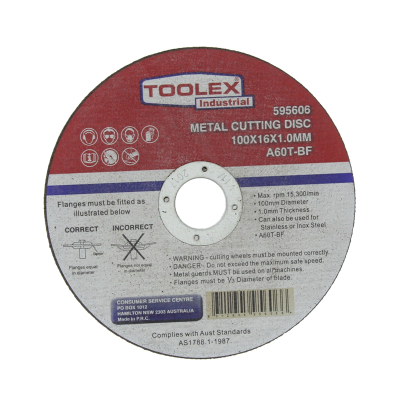 Cutting Disc 100 x 1 x 16mm Metal Ultra Thin A60T-BF