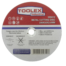  Cutting Disc 230 x 2.5 x 22mm Metal