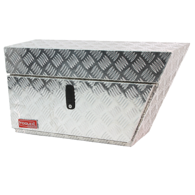 Tool Box Aluminium 750 x 400 x 250 Right Hand Side Under Tray Checker Plate