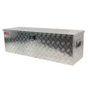 Tool Box Aluminium 1235 x 385 x 385 Checker Plate 1.35mm Lid & Body Thickness