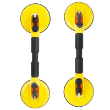 576151 - Suction Cup Kit-Double W/Strap