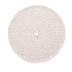  Buffing Mop 200MM 2 Section 25mm Wide Cotton Stitched For Use on Bench Grinders