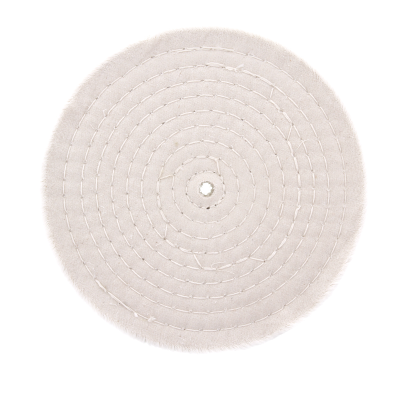 Buffing Mop 200MM 2 Section 25mm Wide Cotton Stitched For Use on Bench Grinders