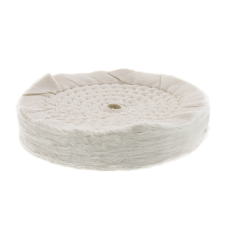  Buffing Mop 150MM 2 Section 25 MM Wide Cotton Stitched For Use on Bench Grinders