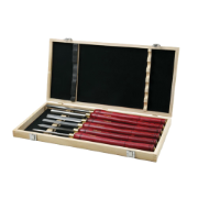 Wood Lathe 6 Piece Tool Set HSS & Case