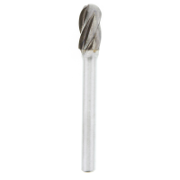 Burr Cylindrical Radius End 3/8