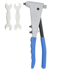  Hand Riveter POP Style Heavy Duty With 3 Nose Pieces 2.4, 3.2 & 4.0MM