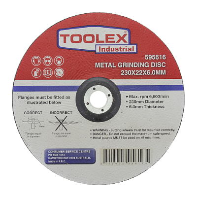 Grinding Disc 230 x 6 x 22mm Metal