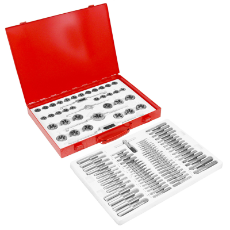  Tap & Die 110Pc Metric & Imper In Metal Case With 70 Taps & 35 Dies Wrench & Die Holder