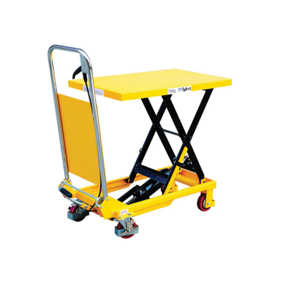 Hydraulic Scissor Lift 150Kg 740mm Yellow Lifting Table