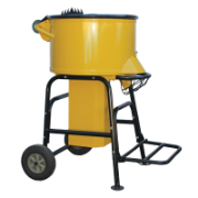 Pan Mortar Mixer 1100W 120L Capacity 36RPM Speed Heavy Dut  Paddle Drum Mixer