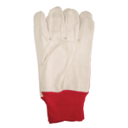 Glove Cotton Drill Red Cuff Ladies Size    P202L-Bea