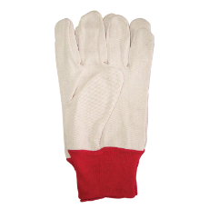  Glove Cotton Drill Red Cuff Ladies Size    P202L-Bea