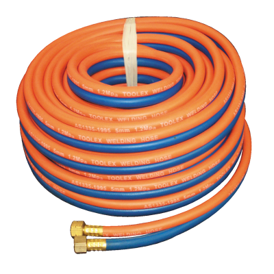 Hose Kit 5M Oxygen & Propane Orange And Blue With Fittings