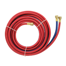  Hose Kit 5M Oxygen & Acetylene Twin Hose Red & Blue With Fitings