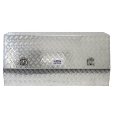  Tool Box Aluminium 1500 x 500 x 800 Angled Checker Plate Gas Struts T-Lock Handles