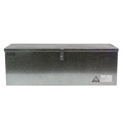 Tool Box Galvanised 1140 x 380 x 380 Dual Hasp Piano Hinged Lid