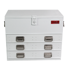  Truck Box Steel 702 x 404 x 590 White Three Drawer