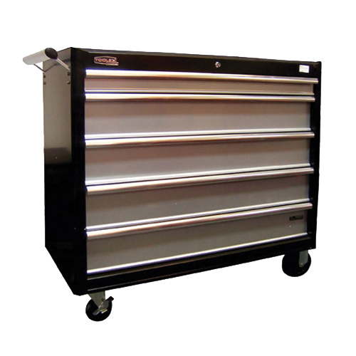 Toolex Work Shop Tool Box 1040 x 465 x 985 Black Tool Trolley 5