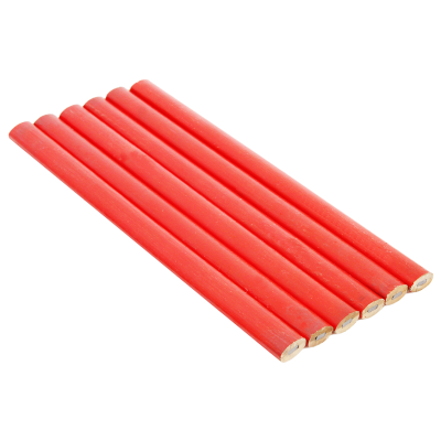 Carpenters Pencils-6Pc 175mm
