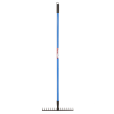  Nail Rake 16 Tines PVC Grip W/ Fiberglass Handle H/Duty 1350MM Long