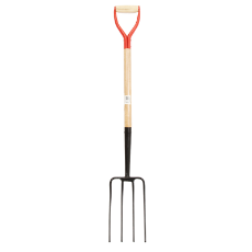  Fork-Dig 4 Prong Wood/Met Hndl