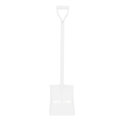 Shovel 1050mm x 245mm x 295mm Square Mouth All Steel White D Handle