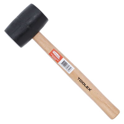 Hammer Mallet 16oz (450g) Hardwood Handle Moulded Rubber Head