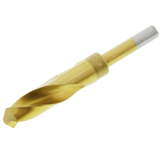  HSS Reduced Shank 22.5MM Twist Drill Bit M2 Ti-Nite Coated Single Poly Tube Pack