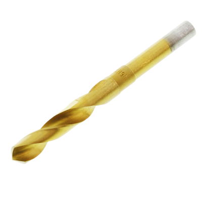 HSS Reduced Shank 15MM Twist Drill Bit M2 Ti-Nite Coated Single Poly Tube Pack