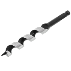  Wood Auger Bit 20MM X 190MM Ship Auger Long Hex Shank HSS In Plastic Pouch