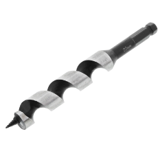  Wood Auger Bit 22MM X 190MM Long Hex Shank Ship Auger HSS In Plastic Pouch