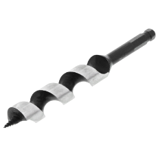  Wood Auger Bit 25MM X 190MM Long Hex Shank Ship Auger HSS In Plastic Pouch