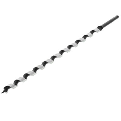Wood Auger Bit 18MM X 460MM Long Hex Shank Ship Auger  HSS In Plastic Pouch