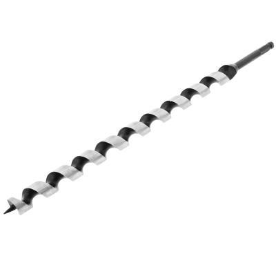 Wood Auger Bit 24MM X 460MM Long Hex Shank Ship Auger HSS In Plastic Pouch