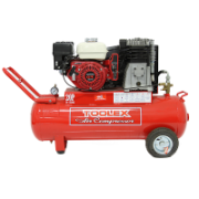 Air Compressor 20PE 6.5Hp Pet rol Honda Electric Start Abac B3800 Alloy Pump 70 Litre Tank