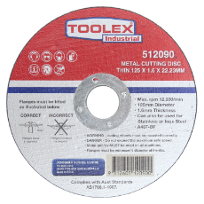  Cutting Disc 125 x 1.6 x 22mm Metal Cutting Inox Thin