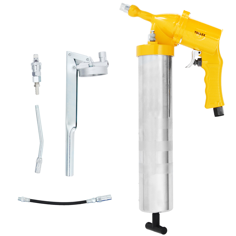 Toolex Air Grease Gun Kit6 Pc16Oz & Hand Operated Gun Kit