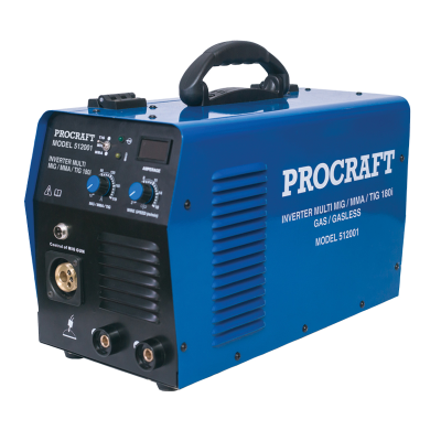 Welder MIG/MMA/TIG 180i 120A @60% Duty Cycle 4m Binzel Style Torch SB15 w/ 25mm2 x 4m