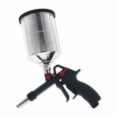 Soda Blasting Gun Portable With 600Ml Aluminium Pot Adj Nozzle 45 - 90psi Operate Pres