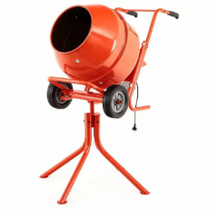  Concrete Mixer 2.2Cu/Ft 120 Litre Bowl Capacity Wheel Barrow Style Flat Free Wheels