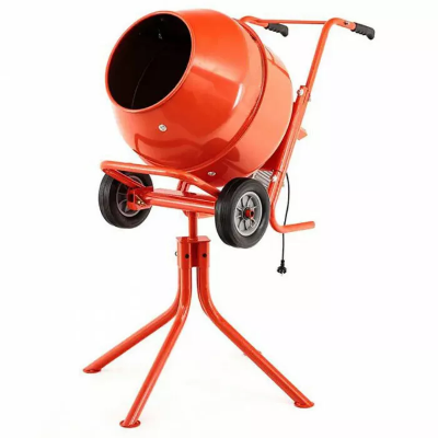 Concrete Mixer 2.2Cu/Ft 120 Litre Bowl Capacity Wheel Barrow Style Flat Free Wheels