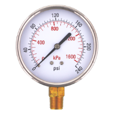  Gauge 1600Kpa 80mm Std Bot 1/4