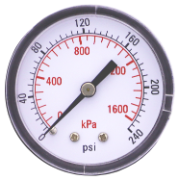 Pressure Gauge 1600Kpa 50mm 1/4