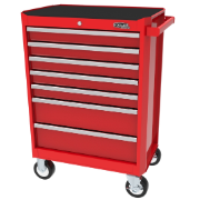 Mobile Trolley 7 Drawer 699mm x 465 x 1008 Red Trolley 27