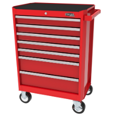  Mobile Trolley 7 Drawer 699mm x 465 x 1008 Red Trolley 27
