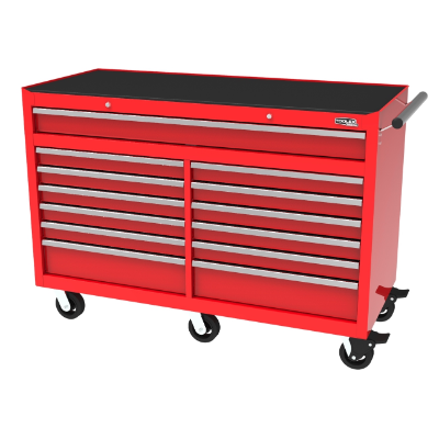Mobile Trolley 13 Drawer 1420 mm x 610 x 1008 Red Trolley 13 Drawers 56