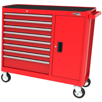 Mobile Trolley 8 Drawer 1051mm  x 465 x 1008mm Red Trolley 41 